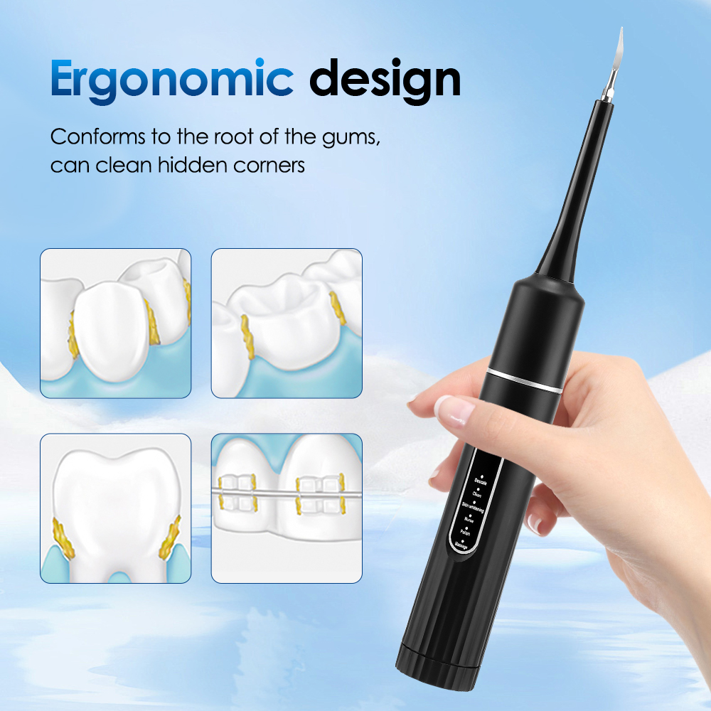 Electric Toothbrush Sonic - 電動歯クリーナー防水歯ブラシ音波振動歯科スケーラー歯垢歯石歯石除去歯クリーニングツール