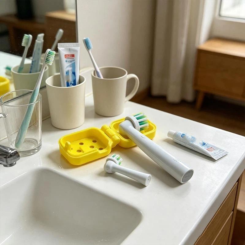 Electric Toothbrush Sonic - ソニック電動歯ブラシヘッドキャップ 防水性 再利用可能 プラスチック製 保護カバー 家庭用