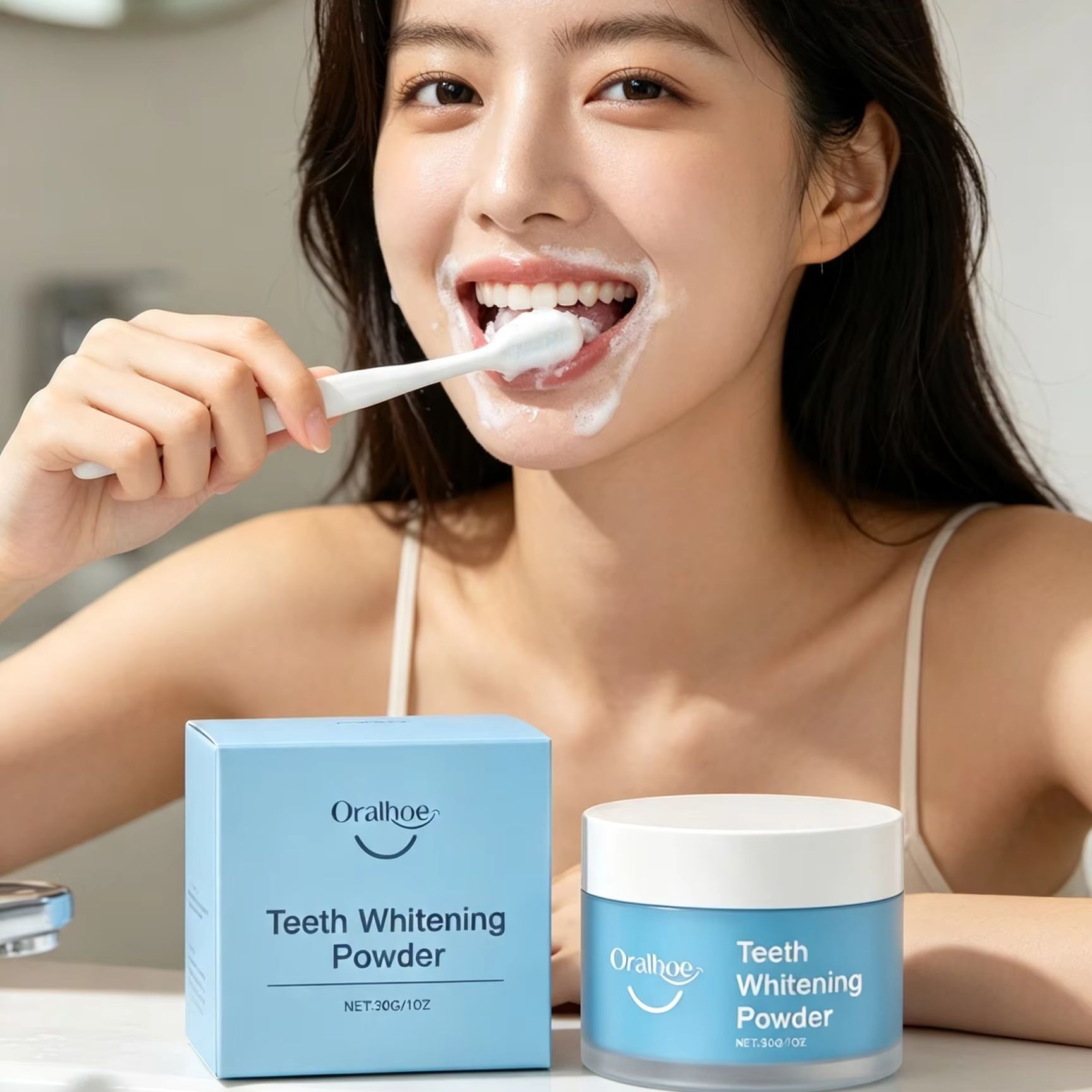 Teeth Whitening Levels - オーラルホー歯磨きパウダー 歯の汚れ除去剤 ディープクリーニング フレッシュブレス プラク除去剤 デンタル歯のホワイトニングパウダー
