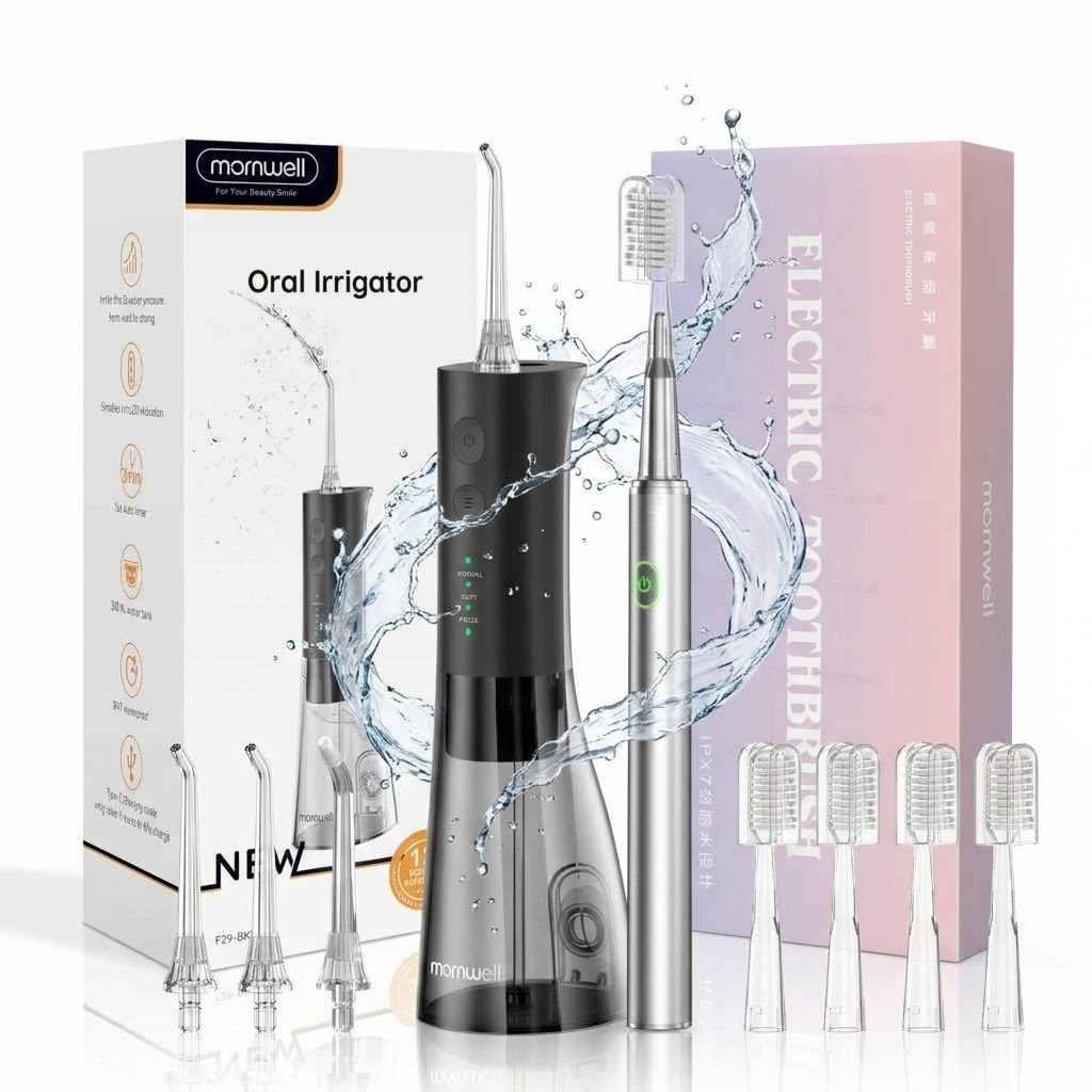 Electric Toothbrush Sonic - 電動歯ブラシとウォーターフロッサーのコンボ、充電式口腔洗浄器と音波歯ブラシキットで徹底的な洗浄を実現