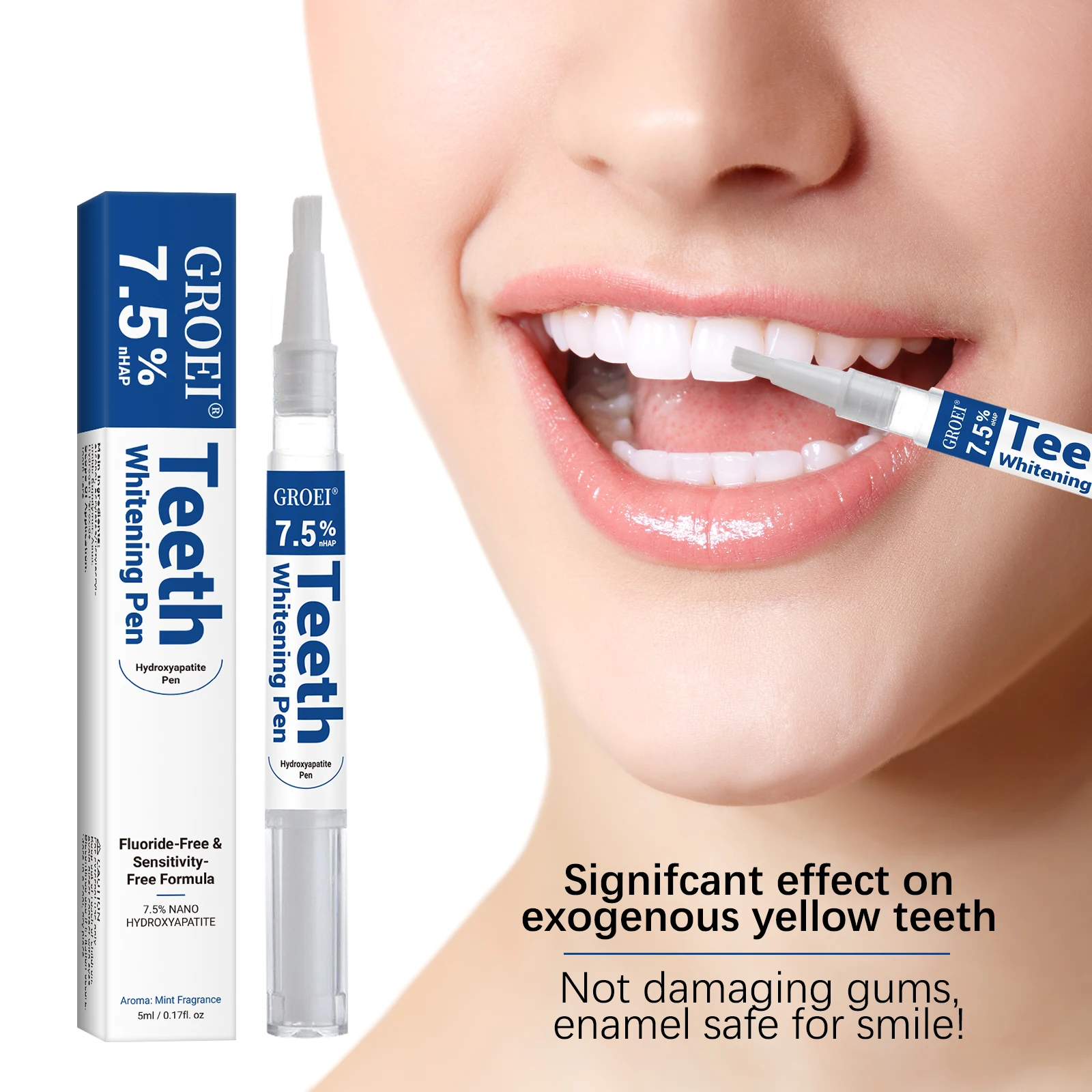 ヒドロキシアパタイト歯のホワイトニングペンまばゆい白いステイ - Teeth Whitening Levels のレビューと価格
