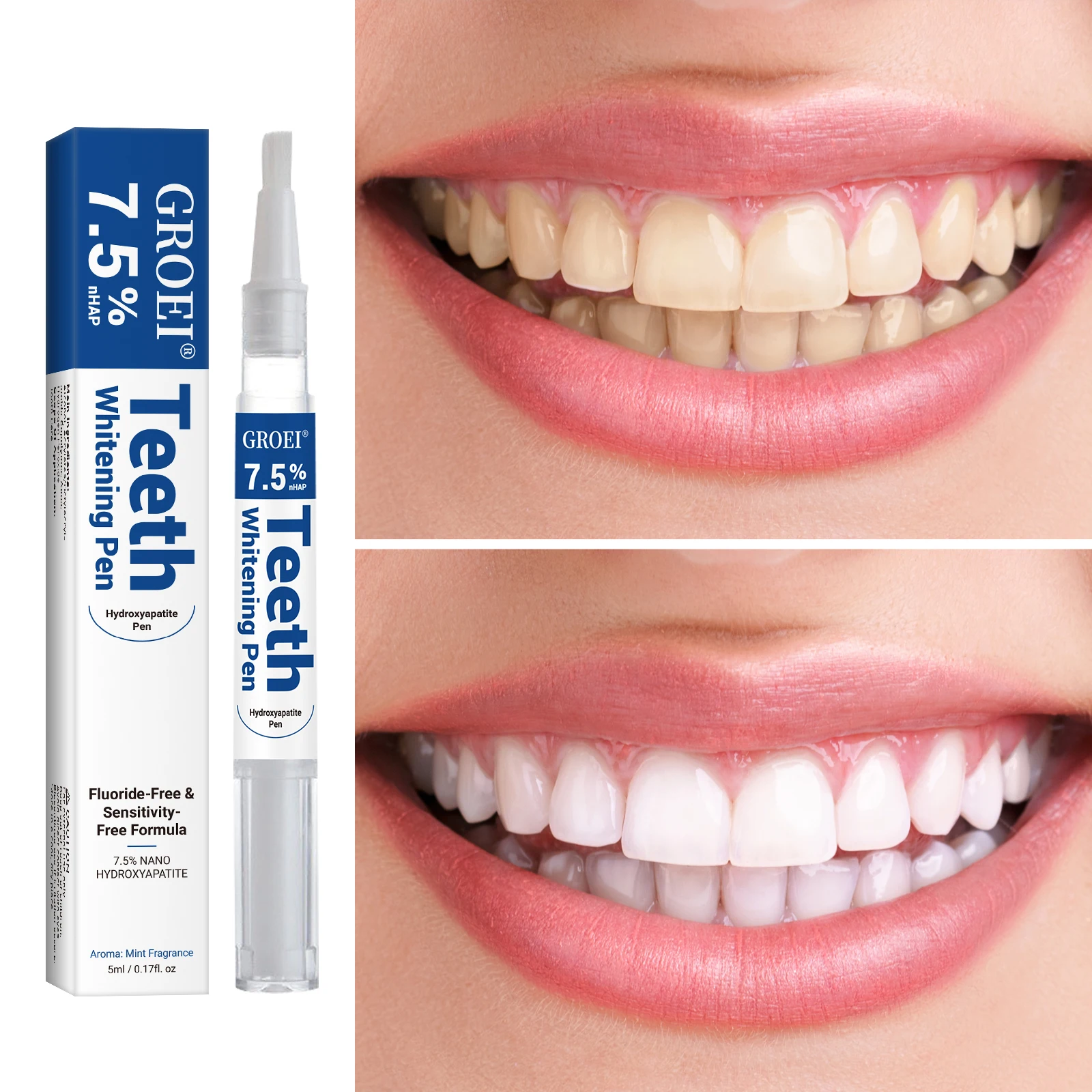 ヒドロキシアパタイト歯のホワイトニングペンまばゆい白いステイ - Teeth Whitening Levels のレビューと価格