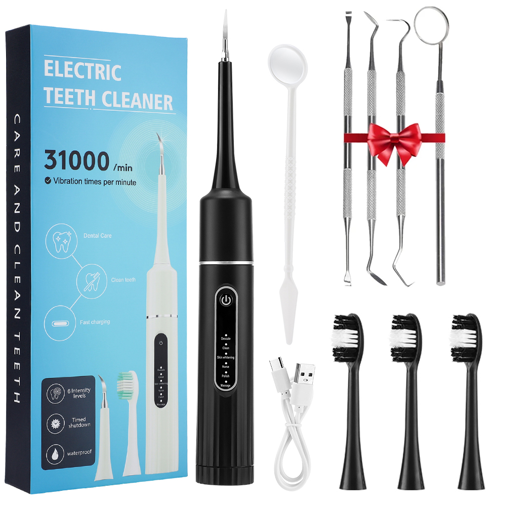 電動歯ブラシ音波振動歯クリーナー歯垢歯石汚れ除去歯石エリミネ - Electric Toothbrush Sonic のレビューと価格