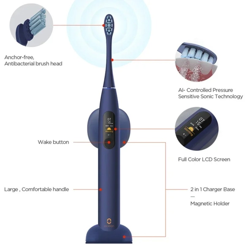 Oclean X Pro ソニック電動歯ブラシ ホワイトニン - Electric Toothbrush Sonic のレビューと価格