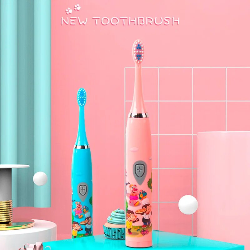子供ソニック電動歯ブラシカラフルな漫画子供のための USB  - Electric Toothbrush Sonic のレビューと価格