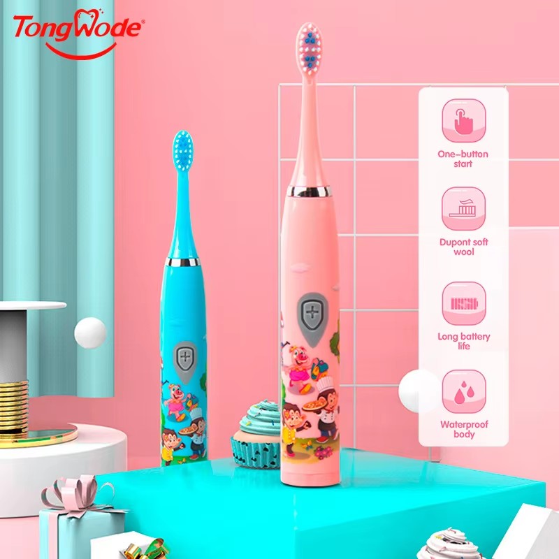 子供ソニック電動歯ブラシカラフルな漫画子供のための USB  - Electric Toothbrush Sonic のレビューと価格