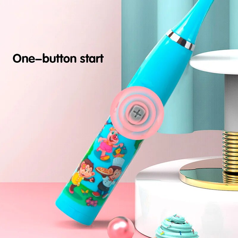 子供ソニック電動歯ブラシカラフルな漫画子供のための USB  - Electric Toothbrush Sonic のレビューと価格