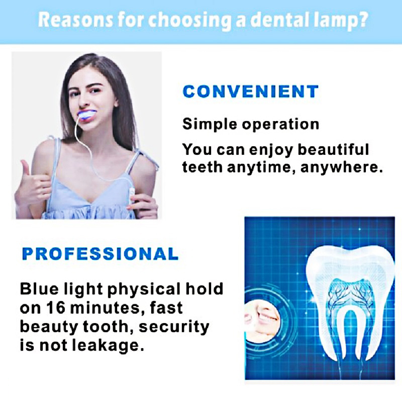 歯ブルーライトホワイトニング器具ユニバーサルインターフェイス - Teeth Whitening Laser のレビューと価格
