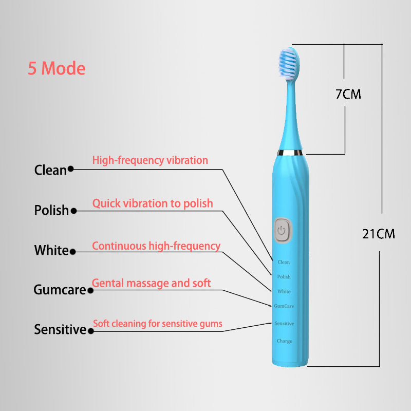 ソニック電動歯ブラシクリーニングブラシ大人のための自動充電式 - Electric Toothbrush Sonic のレビューと価格