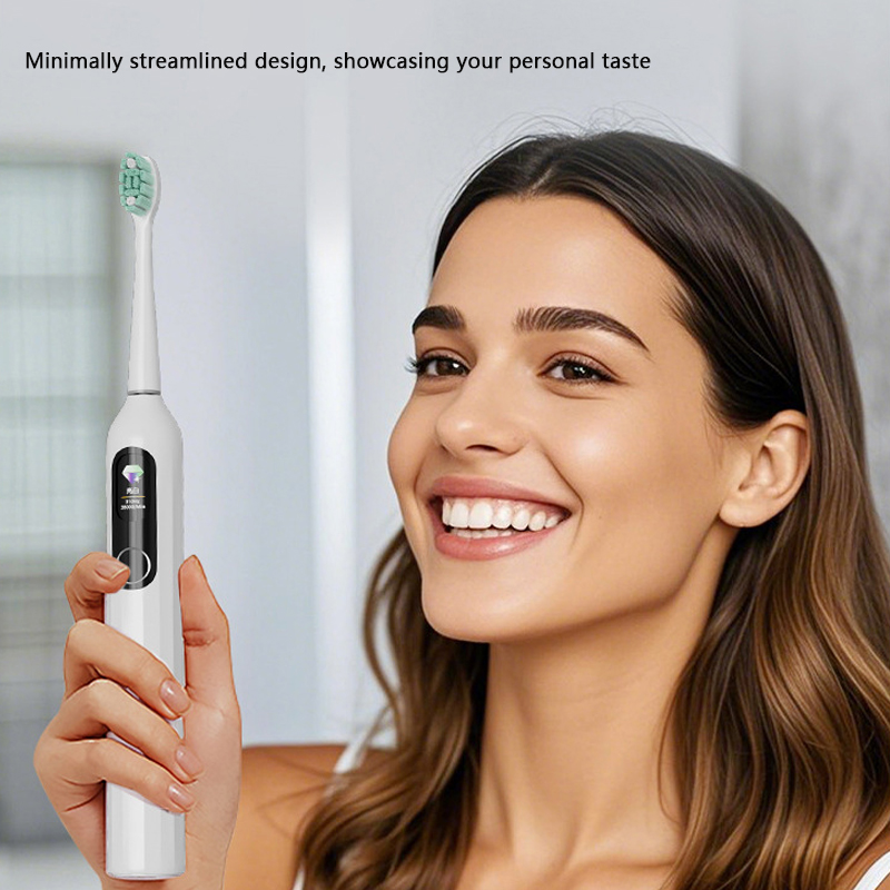 音波振動電動歯ブラシスマート 5 モード IPX7 防水 L - Electric Toothbrush Sonic のレビューと価格