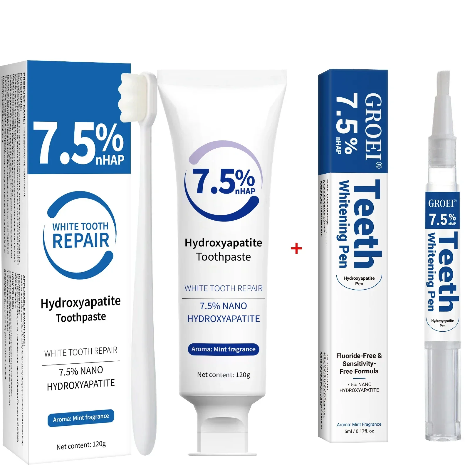 歯磨き粉＆ホワイトニングペンキット - ハイドロキシアパタイ - Teeth Whitening That Works のレビューと価格