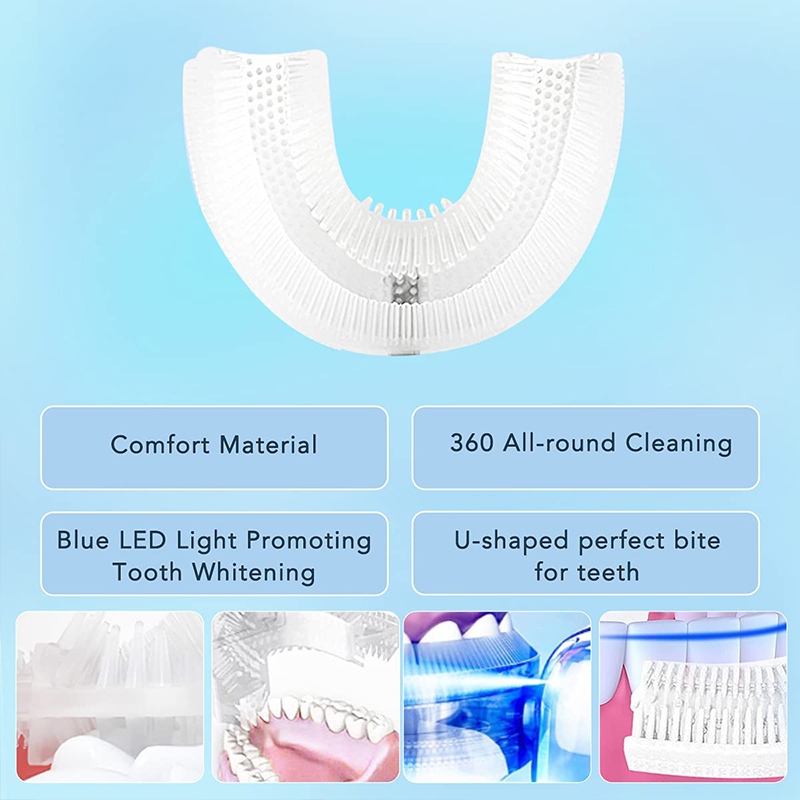 U字型充電式ライトクイックホワイトニング歯のホワイトナー、プ - Teeth Whitening From Home のレビューと価格