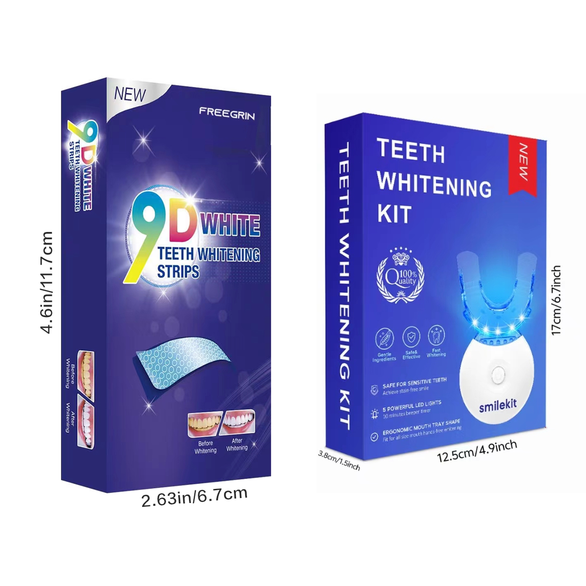 歯のホワイトニングキット - 5X LEDライト歯のホワイト - Teeth Whitening Gels のレビューと価格