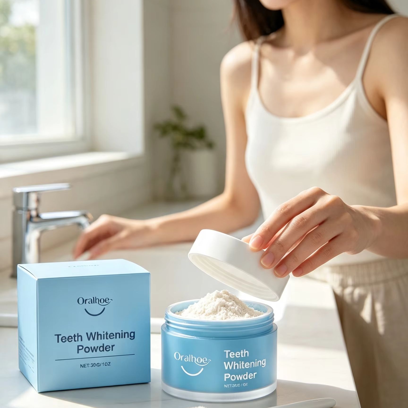 オーラルホー歯磨きパウダー 歯の汚れ除去剤 ディープクリーニ - Teeth Whitening Levels のレビューと価格