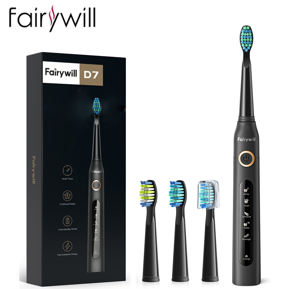 Fairyill電動音波歯ブラシUSB充電FW-507充電式 - Electric Toothbrush Sonic のレビューと価格