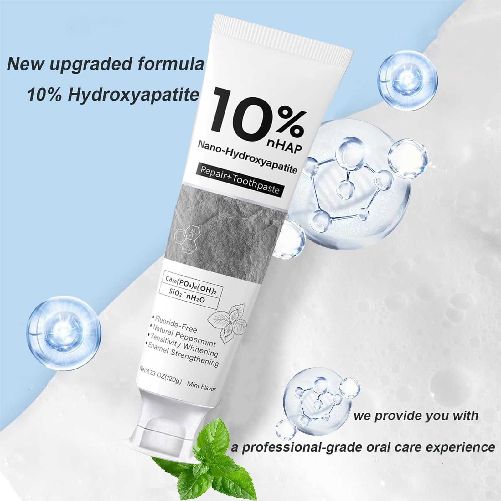 10% ナノハイドロキシアパタイト歯磨き粉歯の汚れを軽減新鮮 - Teeth Whitening That Works のレビューと価格