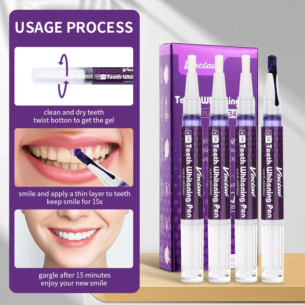 ヴァクヴァル V34 パープル歯ホワイトニングジェルペン、イ - Teeth Whitening Gels のレビューと価格